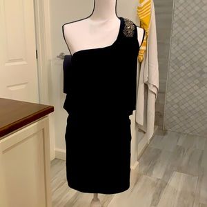 Single strap little black dress